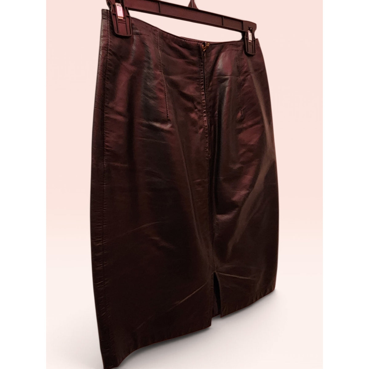 Leather Skirt S-M 25" waist