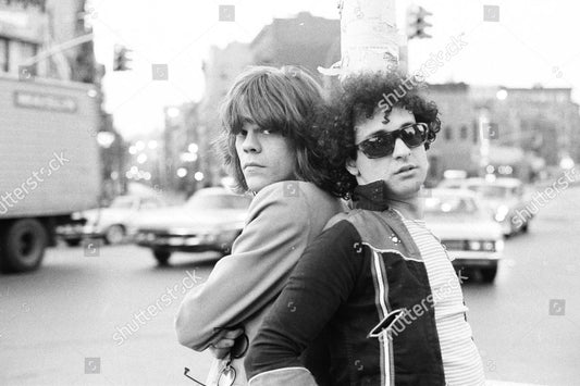 David Johansen and Sylvain Sylvain. New York Dolls, New York - 1975