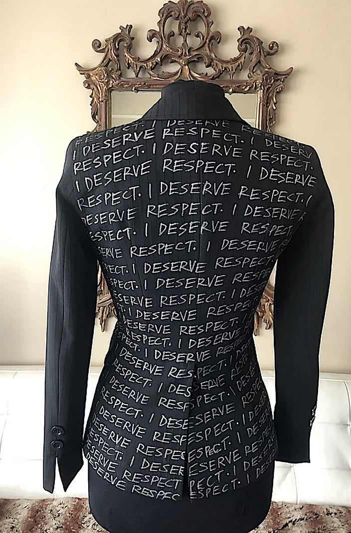 I DESERVE RESPECT SIZE 0-2 Womens Suit Jacket