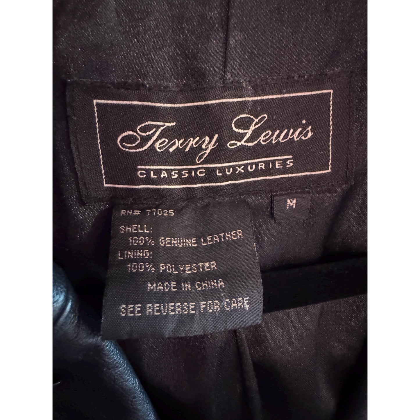 Women's Leather Trench Jacket, Medium