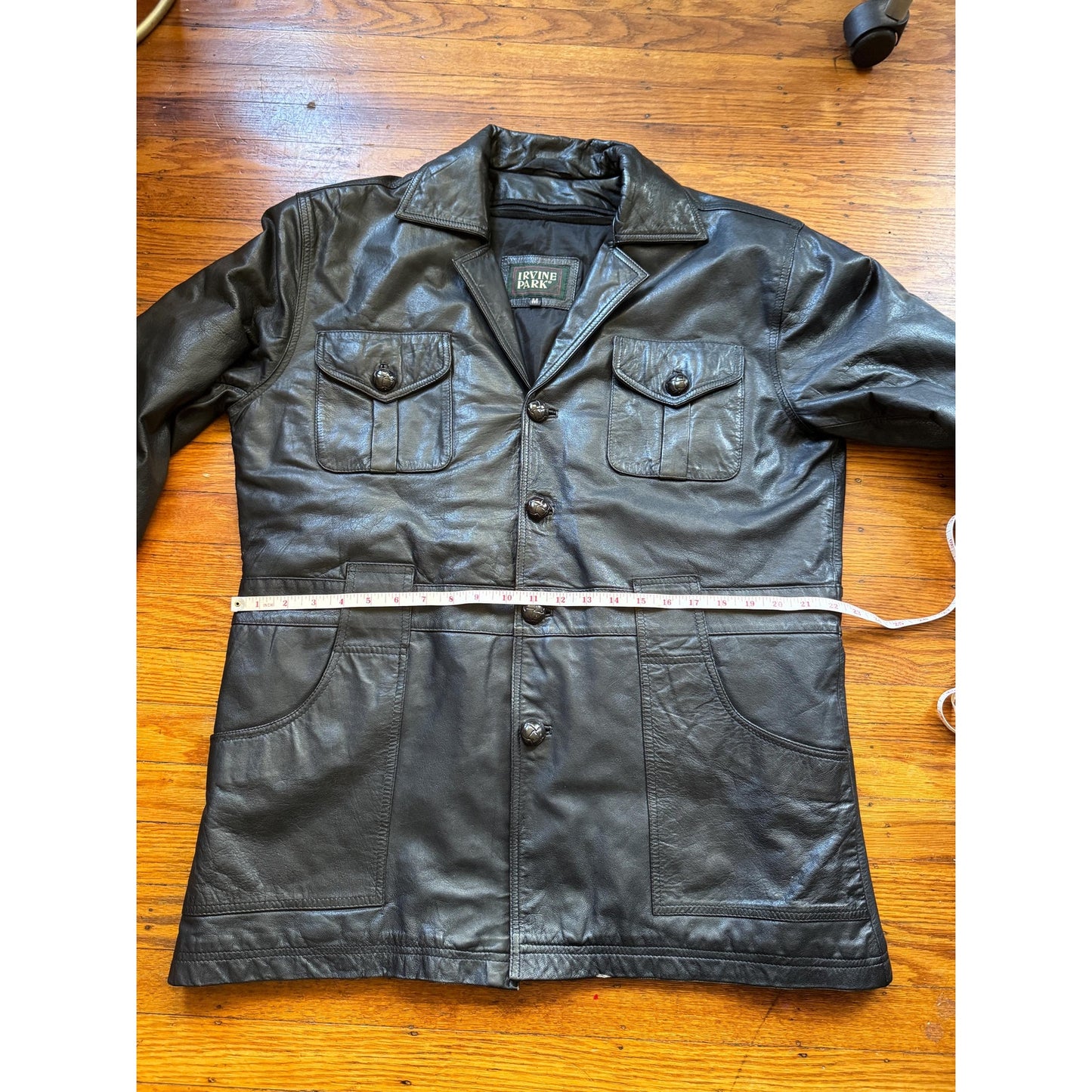 Men's Vintage Leather Jacket, X-Large, 46