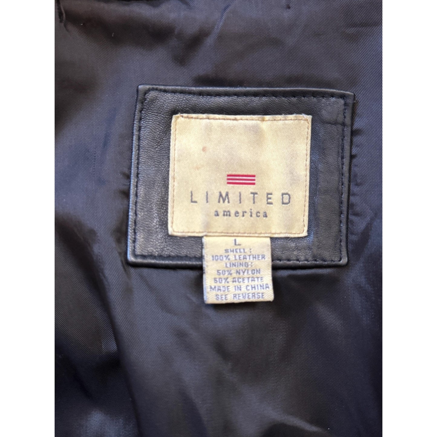 Black Leather Women's Trench, Size L