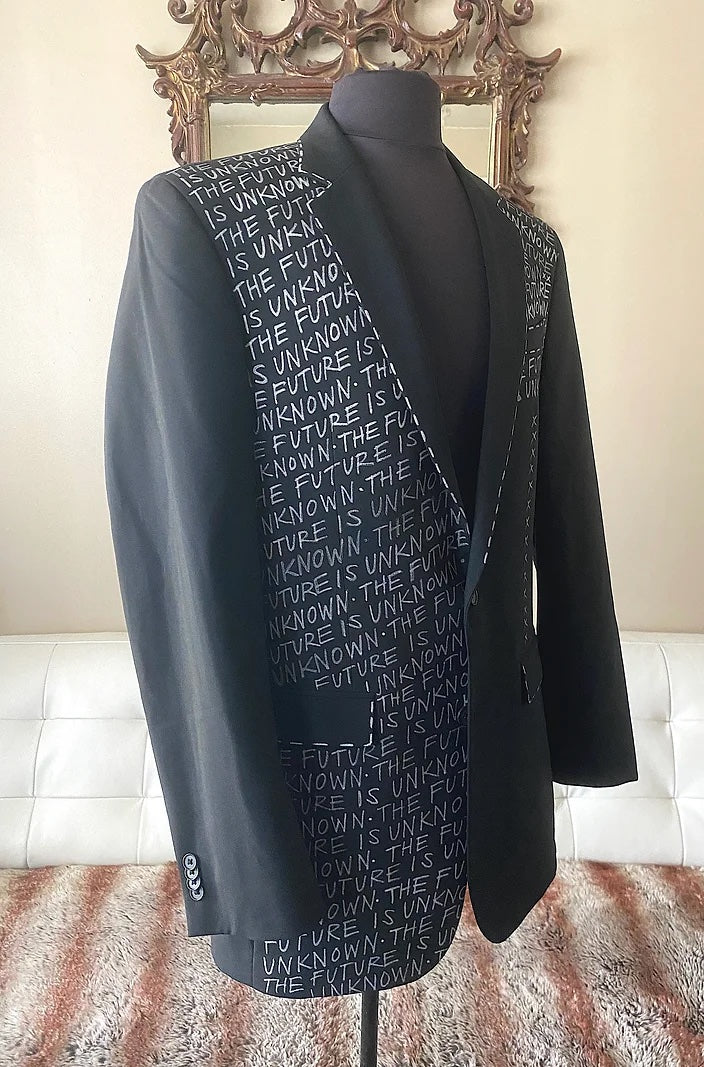 THE FUTURE IS UNKNOWN, Size 40L Mens Suit Jacket