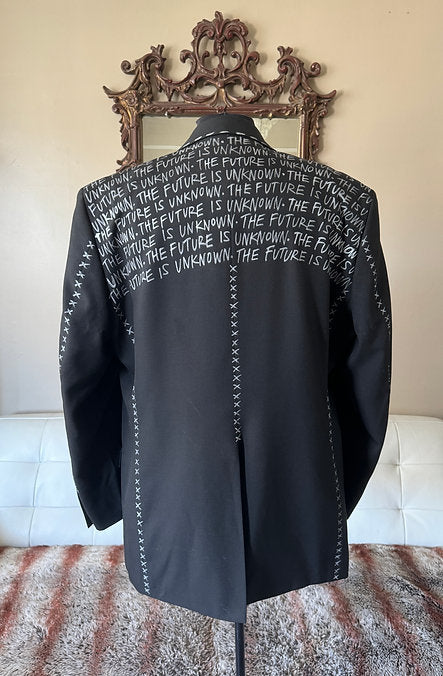 punk suit jacket with spiked lapels