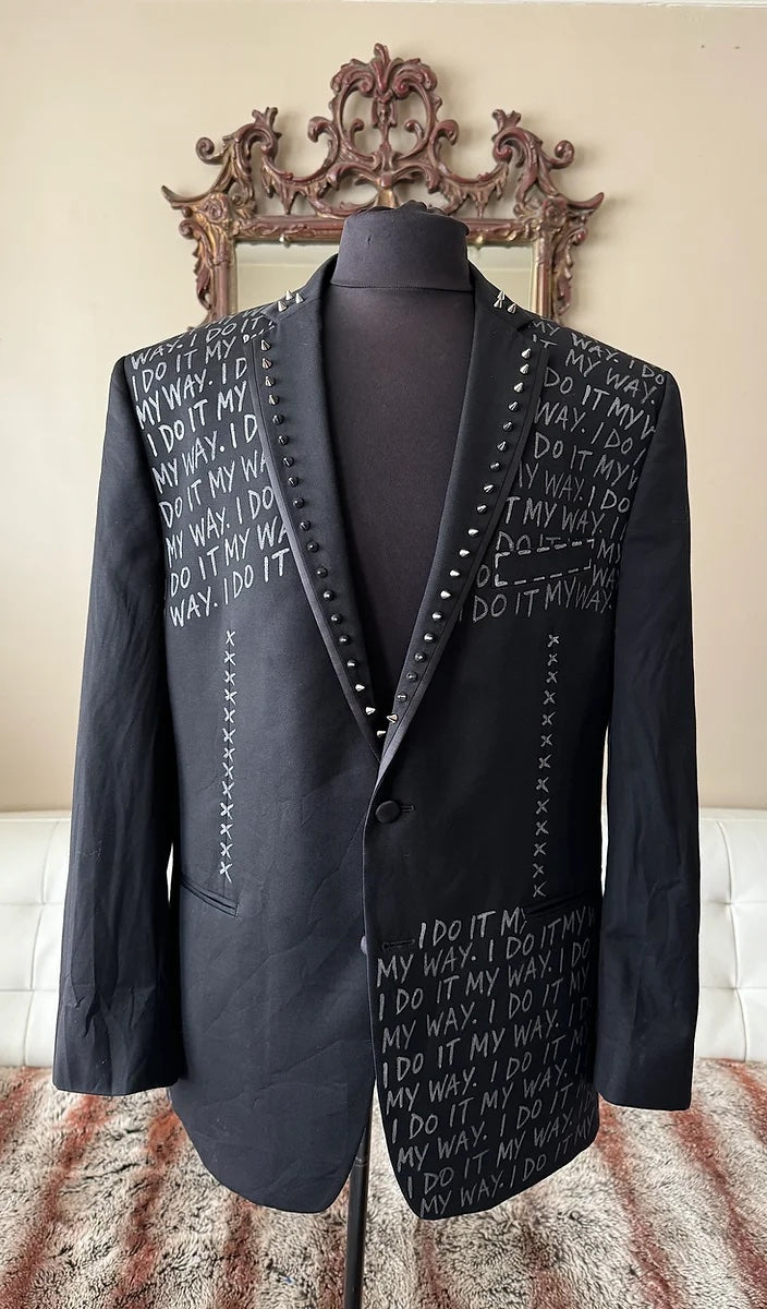 punk suit jacket with spikes