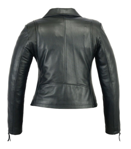 Women's Beltless Lightweight Sheep Leather Biker, S-3XL