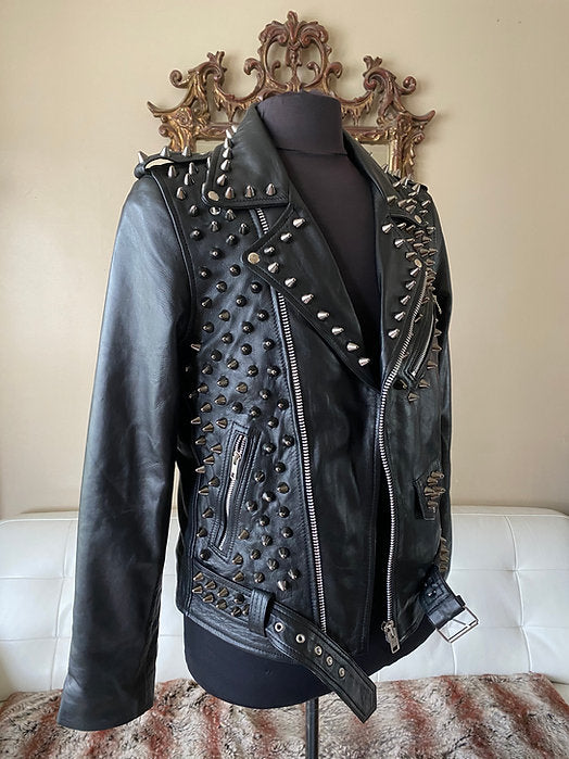 studded motorcycle jacket