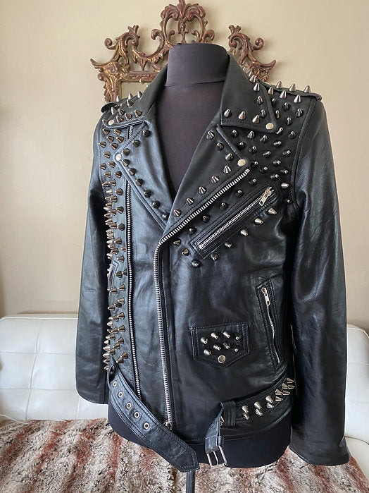 studded motorcycle jacket