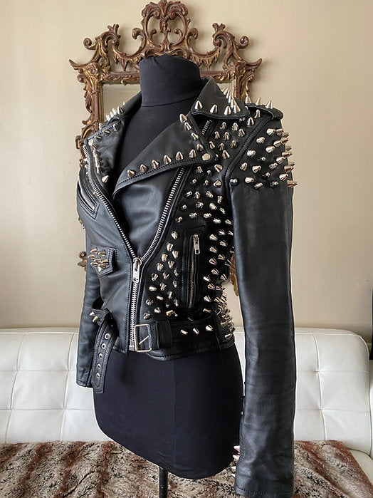 studded motorcycle jacket