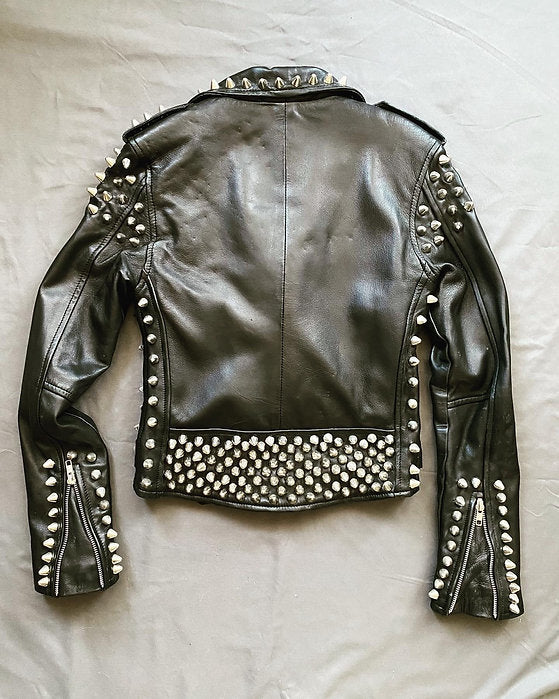 studded motorcycle jacket