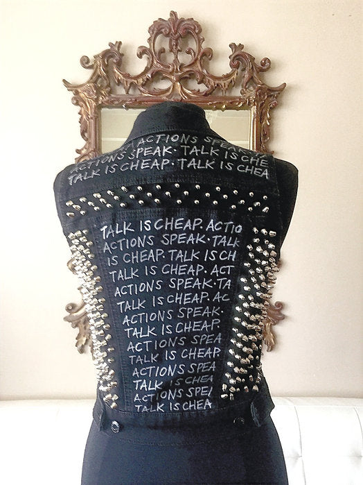 studded punk vest