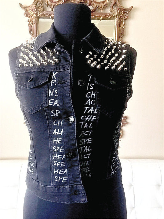 studded punk vest