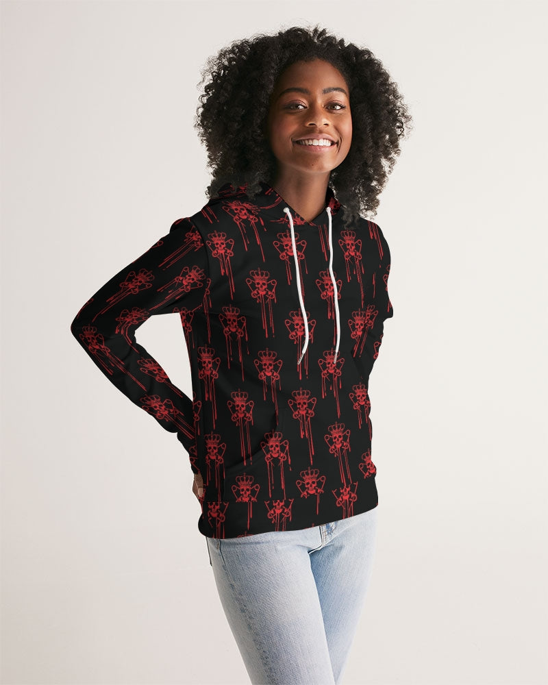 Punk Majesty Red Logo Drip Women's Hoodie - Punk Majesty Streetwear