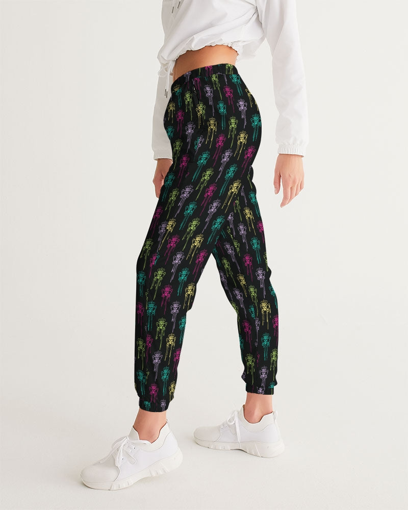 Women's Track Pants with color logo drip