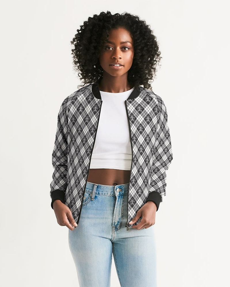 Women's Tartan Bomber Jacket