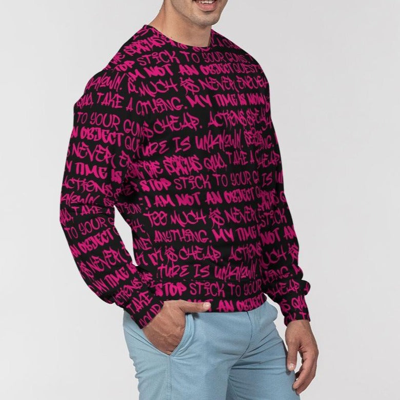 Black and Pink Graffiti Sweatshirt