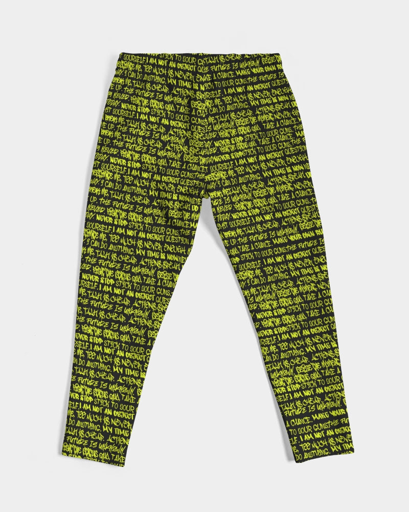 Black & Neon Graffiti Men's Joggers