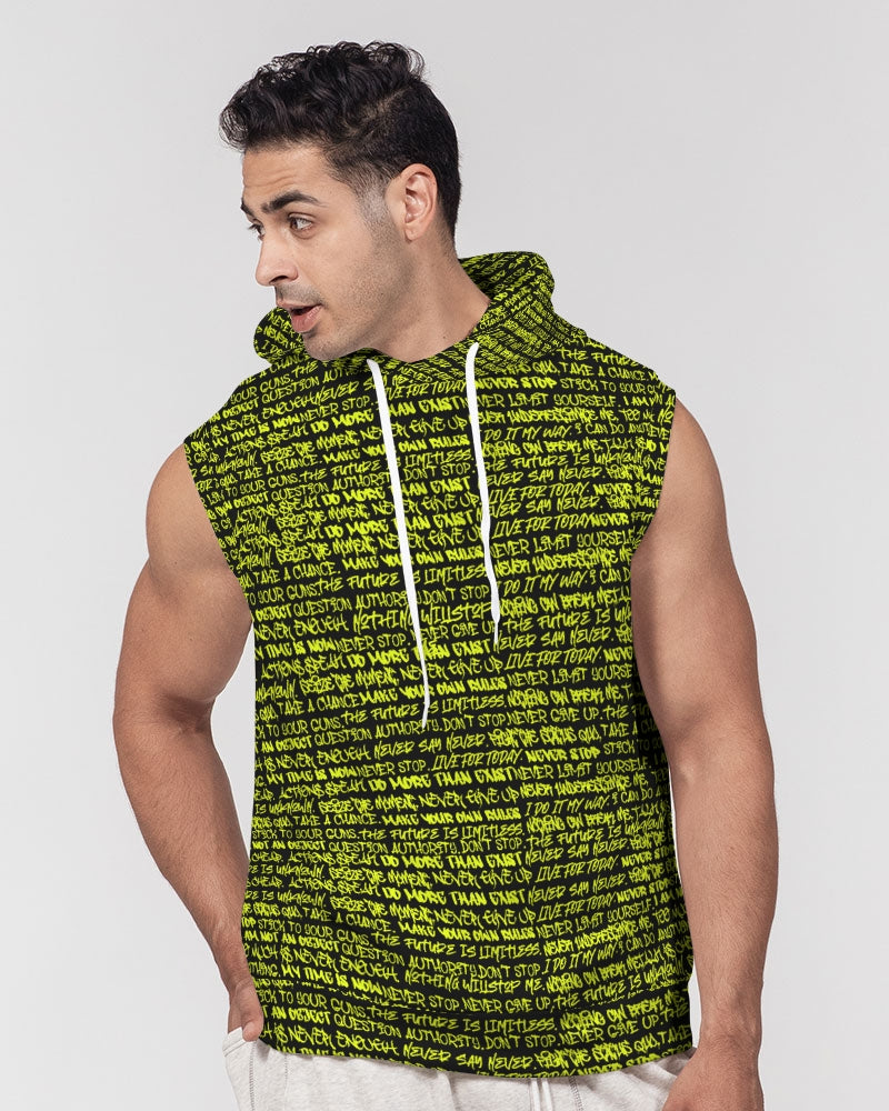 Neon sleeveless hoodie on sale