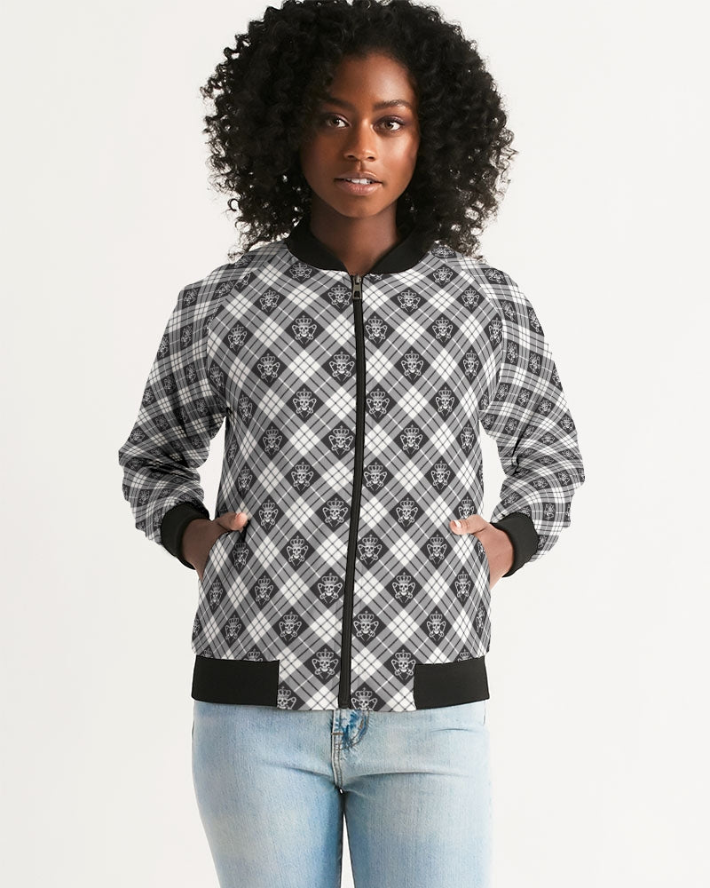 Women's Tartan Bomber Jacket