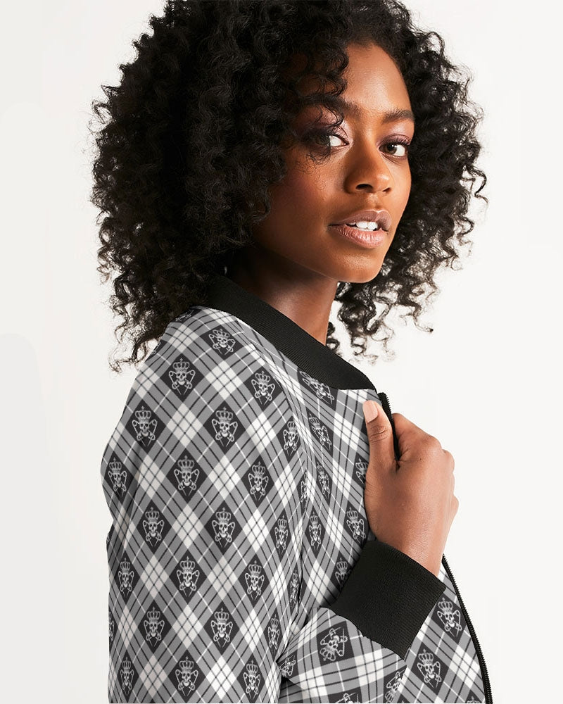 Women's Tartan Bomber Jacket