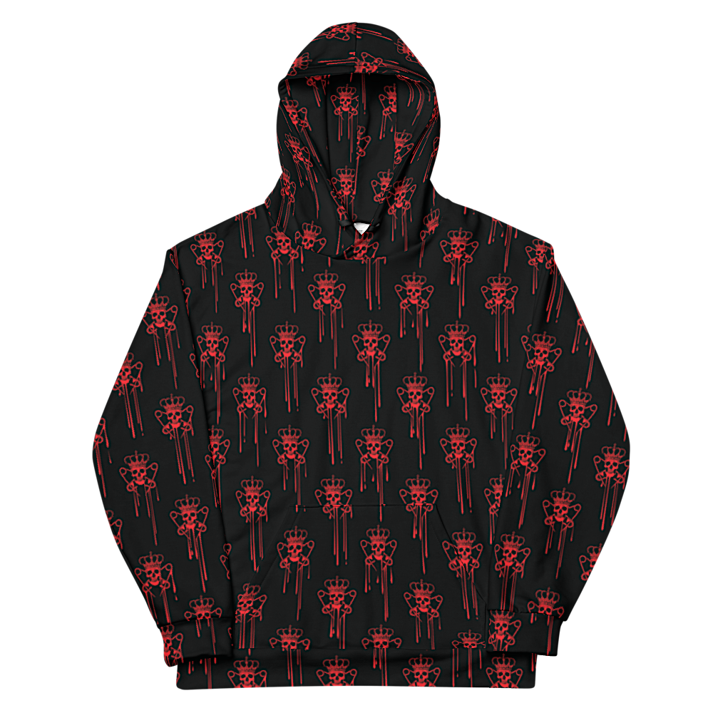 Red Logo Drip Hood