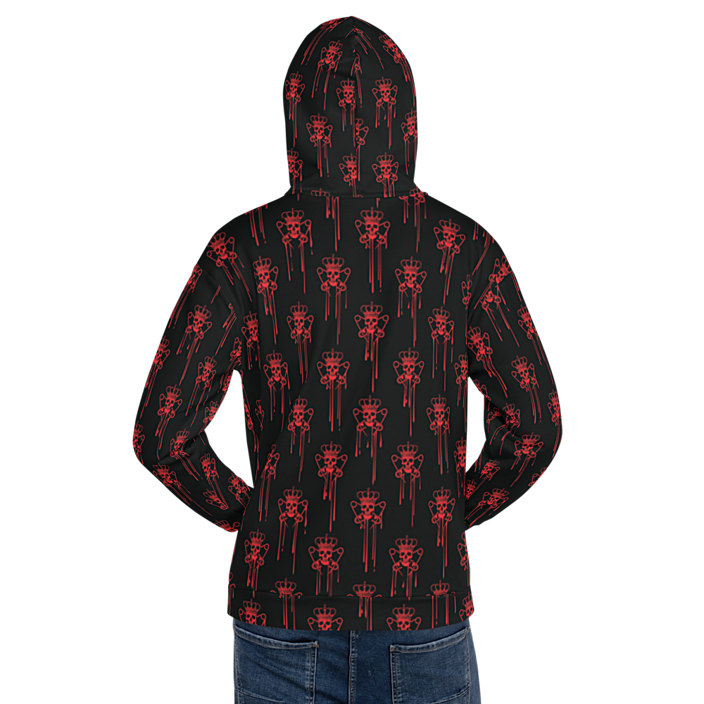 Red Logo Drip Hood