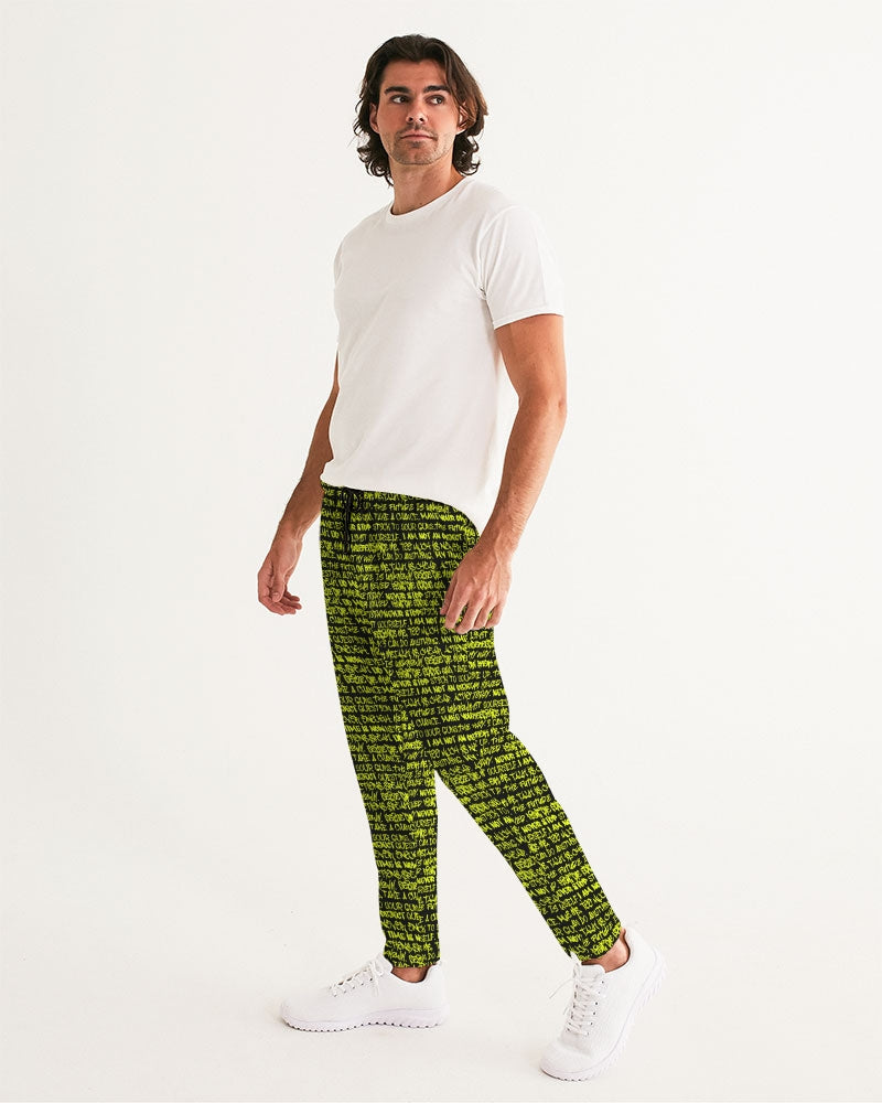 Black & Neon Graffiti Men's Joggers