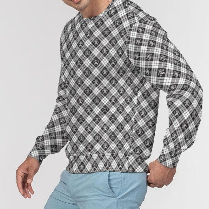 Mens Tartan Crewneck Pullover