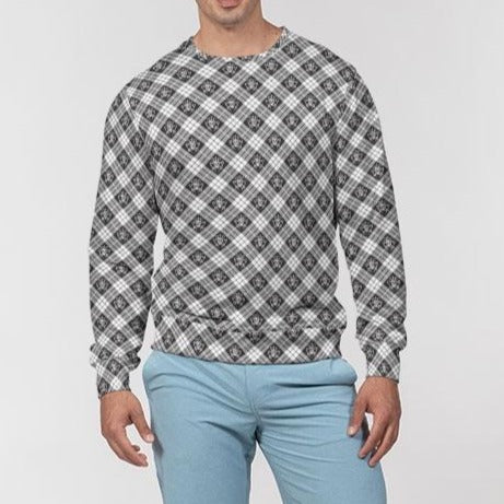 Mens Tartan Crewneck Pullover