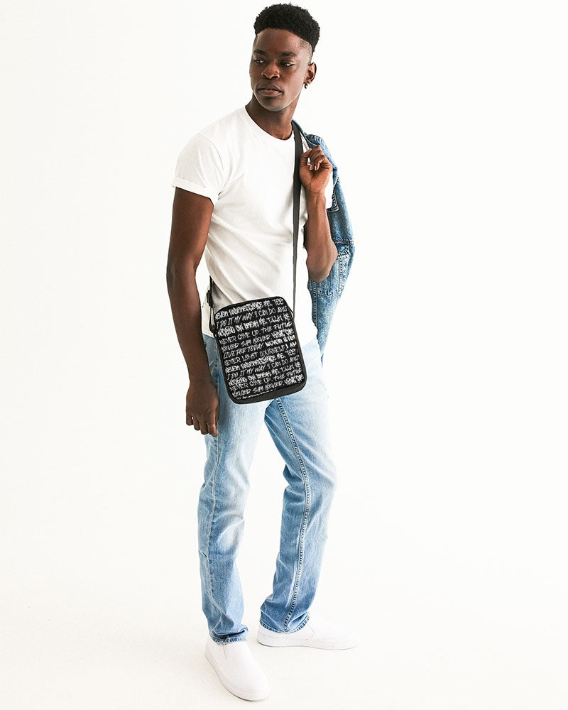 Empowering Graffiti Messenger Pouch Bag