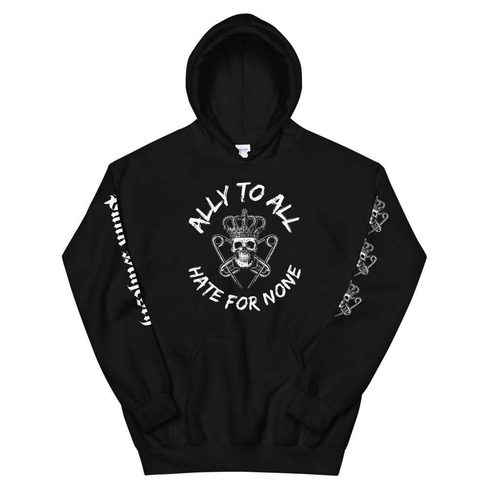 ALLY Printed Sleeves (50/50 Blend) Unisex  Hoodie